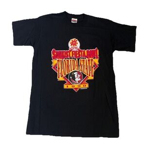 Vintage Nutmeg Mills T Shirt XL Florida State Seminoles 1990 USA Rare!‎